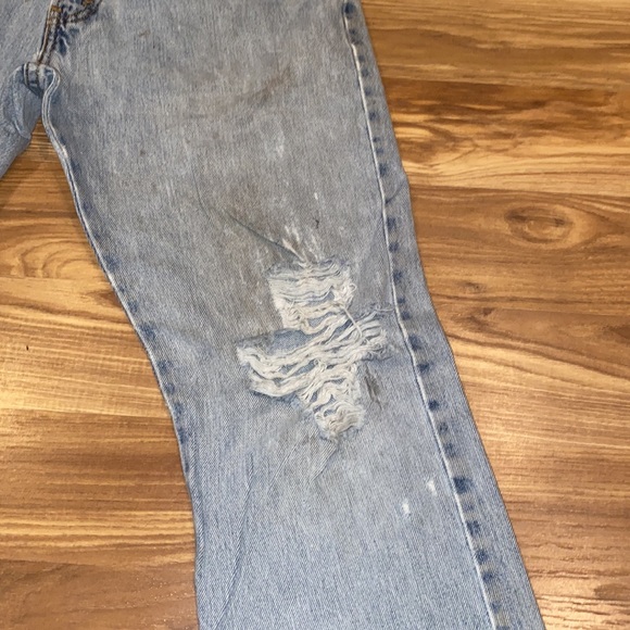 Levi’s 517 Bootcut Worn & Worked-in Distressed Jeans Mens size 32 x 32 - Picture 5 of 16